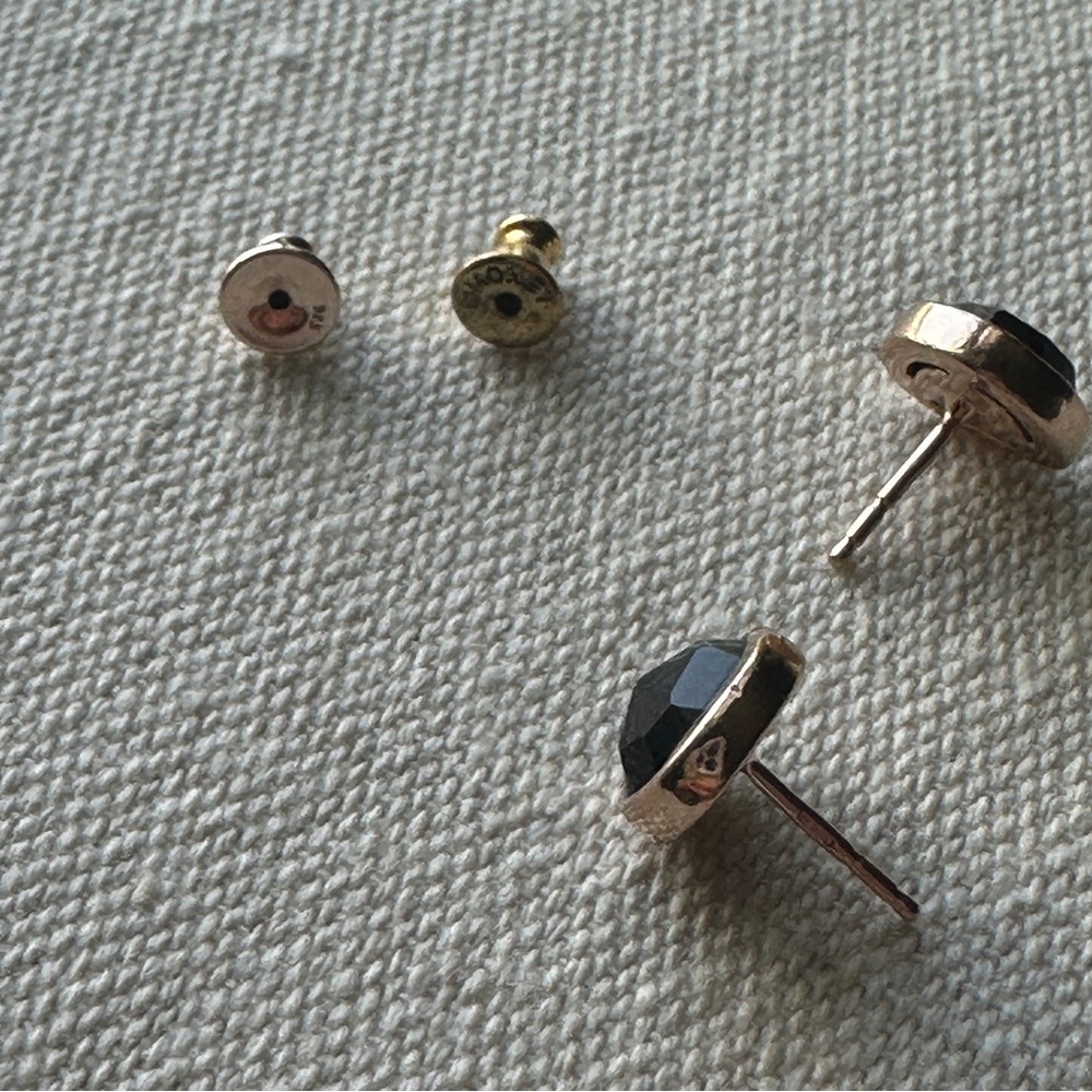 Monica Vinader Siren Stud earrings black onyx - Picture 8 of 10